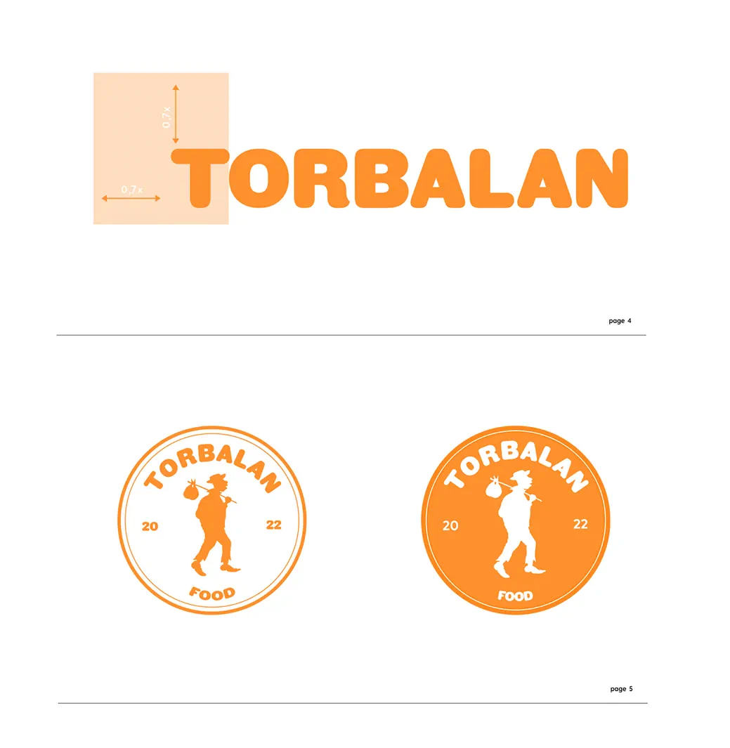 Torbalan дизайн на логото с варианти